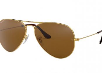 Ray-Ban Aviator Classic - Glänzendes Gold & Braun Klassisch Polarized