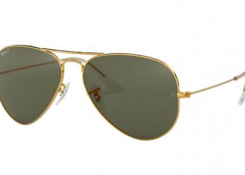 Ray-Ban Aviator Classic - Glänzendes Gold & Grün Klassisch