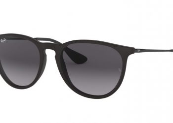 Ray-Ban Erika Classic - Mattschwarz & Grau Verlauf