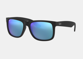 Ray-Ban Justin Color Mix Schwarz Blau Verspiegelt